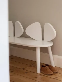 Sale Nofred Banc pour enfants en bois de chêne Mouse Blanc