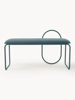 New AYTM Banc rembourré Angui Tissu gris-bleu