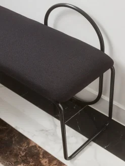 Sale AYTM Banc rembourré Angui Tissu noir