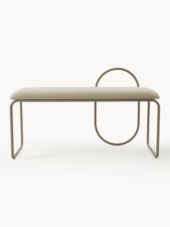 Online AYTM Banc rembourré Angui Tissu beige clair