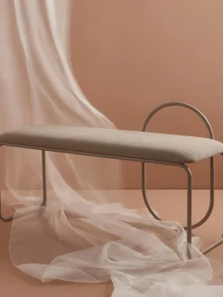 Online AYTM Banc rembourré Angui Tissu beige clair