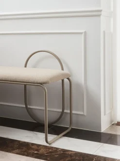 Online AYTM Banc rembourré Angui Tissu beige clair