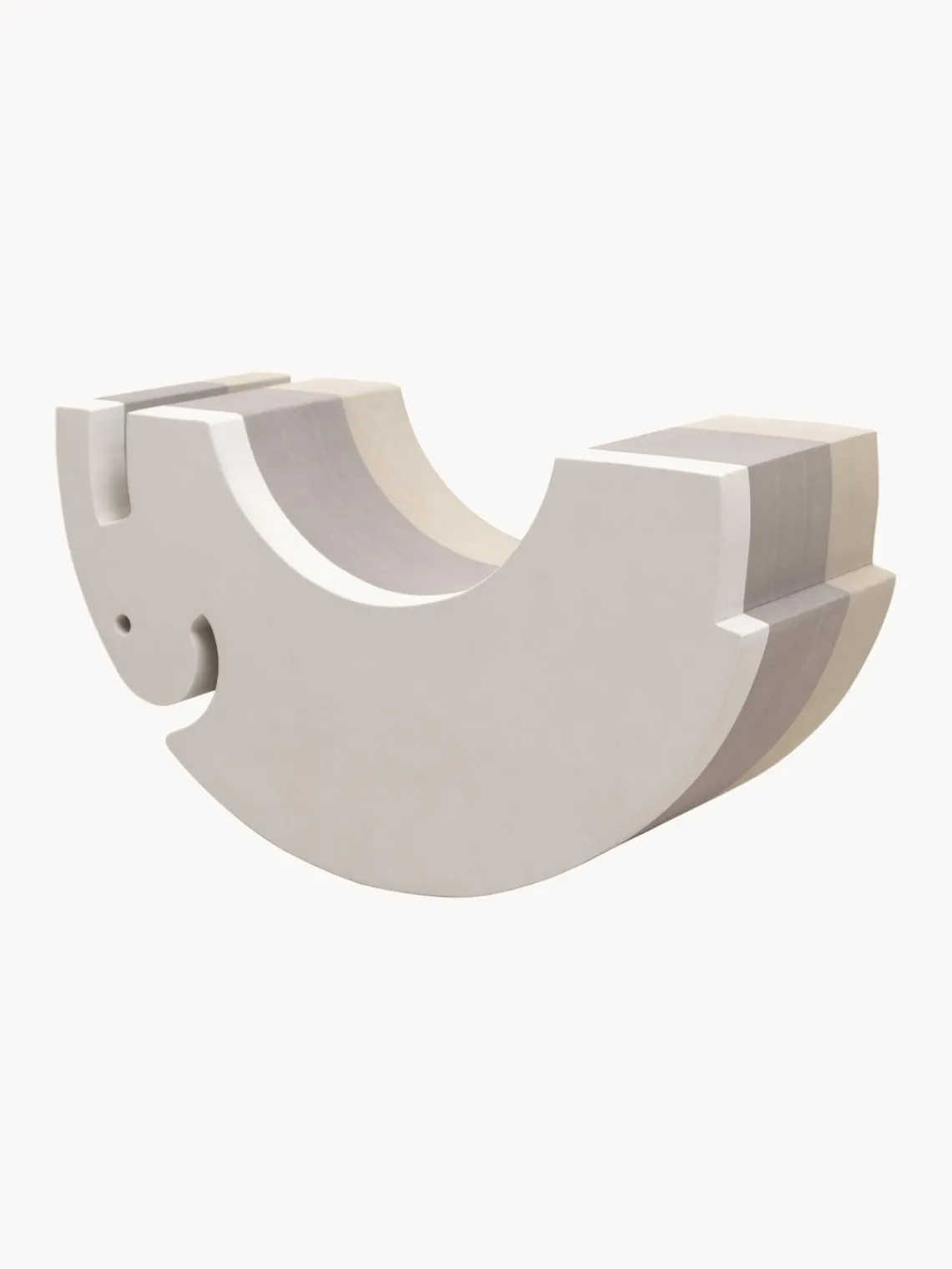 Sale bObles Bascule Elephant, larg. 55 cm Blanc cassé, grège, beige