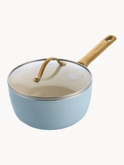 Best GreenPan Batterie de cuisine avec revêtement antiadhésif Padova, 10 élém. Bleu ciel, doré