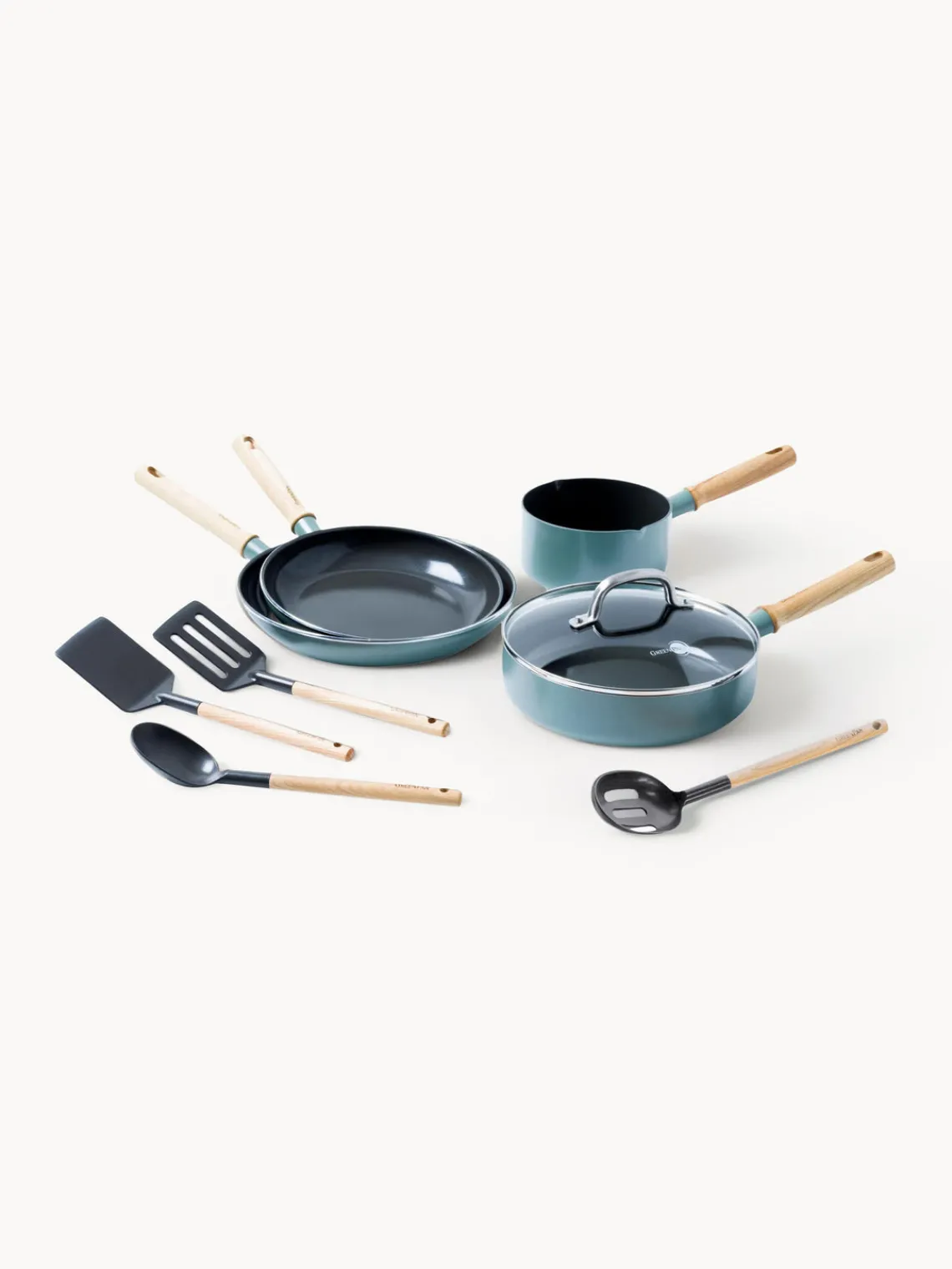Outlet GreenPan Batterie de cuisine avec revêtement antiadhésif Mayflower, 8 élém.