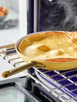 Fashion GreenPan Batterie de cuisine avec revêtement antiadhésif Padova, 10 élém. Jaune soleil, blanc crème, doré