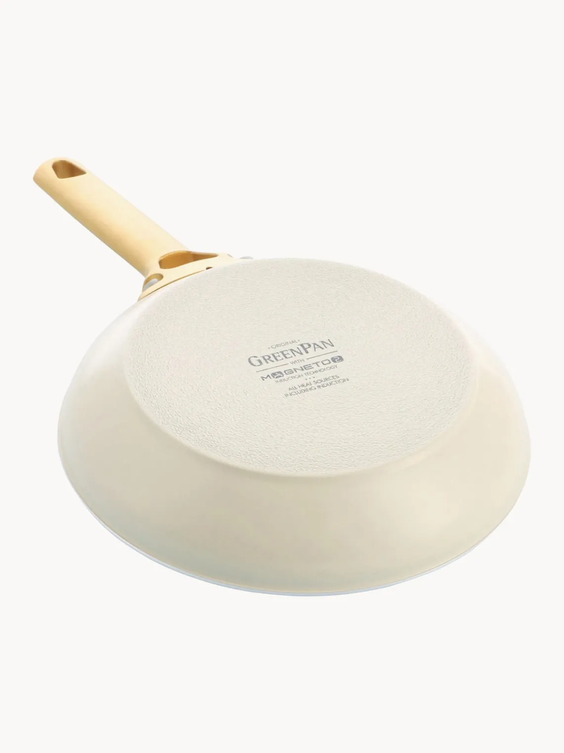 Sale GreenPan Batterie de cuisine avec revêtement antiadhésif Padova, 10 élém. Blanc crème, doré
