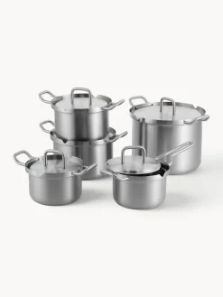 Outlet BK Batterie de cuisine en acier inoxydable Q-Linair, 5 élém. Argenté