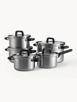 Online BK Batterie de cuisine en acier inoxydable Q-Linair, 5 élém. Argenté
