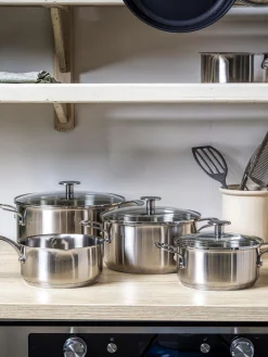 Sale KitchenAid Batterie de cuisine , 7 élém. Argenté