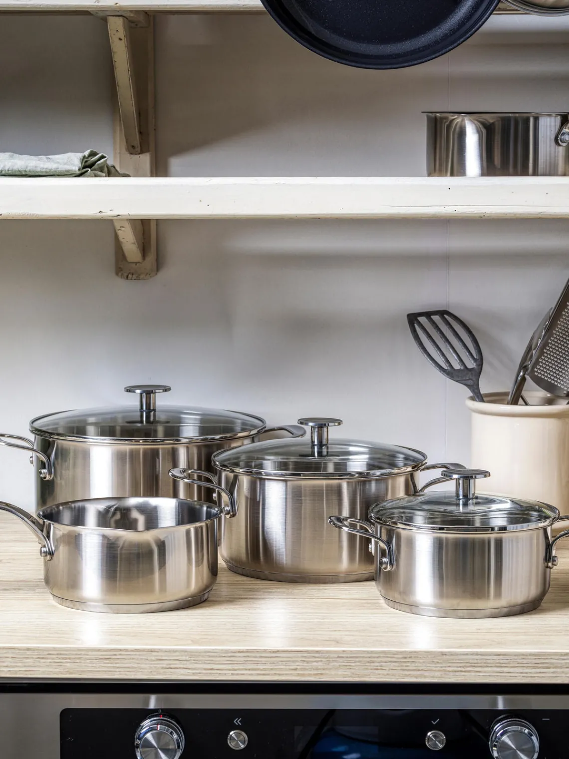 Sale KitchenAid Batterie de cuisine , 7 élém. Argenté