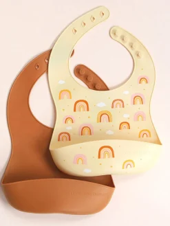 Hot A Little Lovely Company Bavoirs en silicone Rainbows, 2 élém.