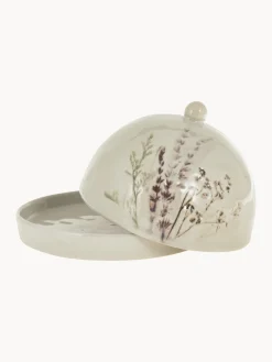 Sale Bloomingville Beurrier artisanal avec motif botanique Bea