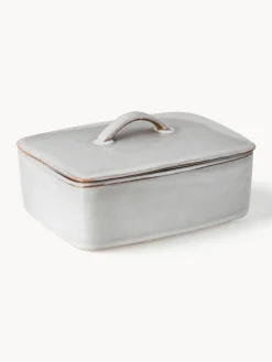 Best Broste Copenhagen Beurrier artisanal Nordic Sand Gris clair, chiné