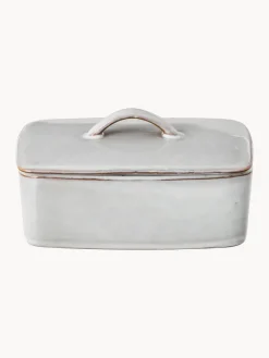 Best Broste Copenhagen Beurrier artisanal Nordic Sand Gris clair, chiné