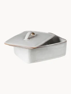 Best Broste Copenhagen Beurrier artisanal Nordic Sand Gris clair, chiné