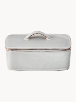 Best Broste Copenhagen Beurrier artisanal Nordic Sand Gris clair, chiné
