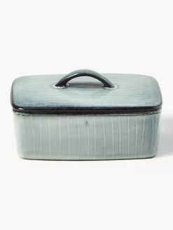 Online Broste Copenhagen Beurrier artisanal Nordic Sea Gris-bleu, chiné