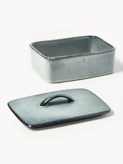 Online Broste Copenhagen Beurrier artisanal Nordic Sea Gris-bleu, chiné
