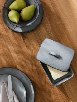 Online Broste Copenhagen Beurrier artisanal Nordic Sea Gris-bleu, chiné