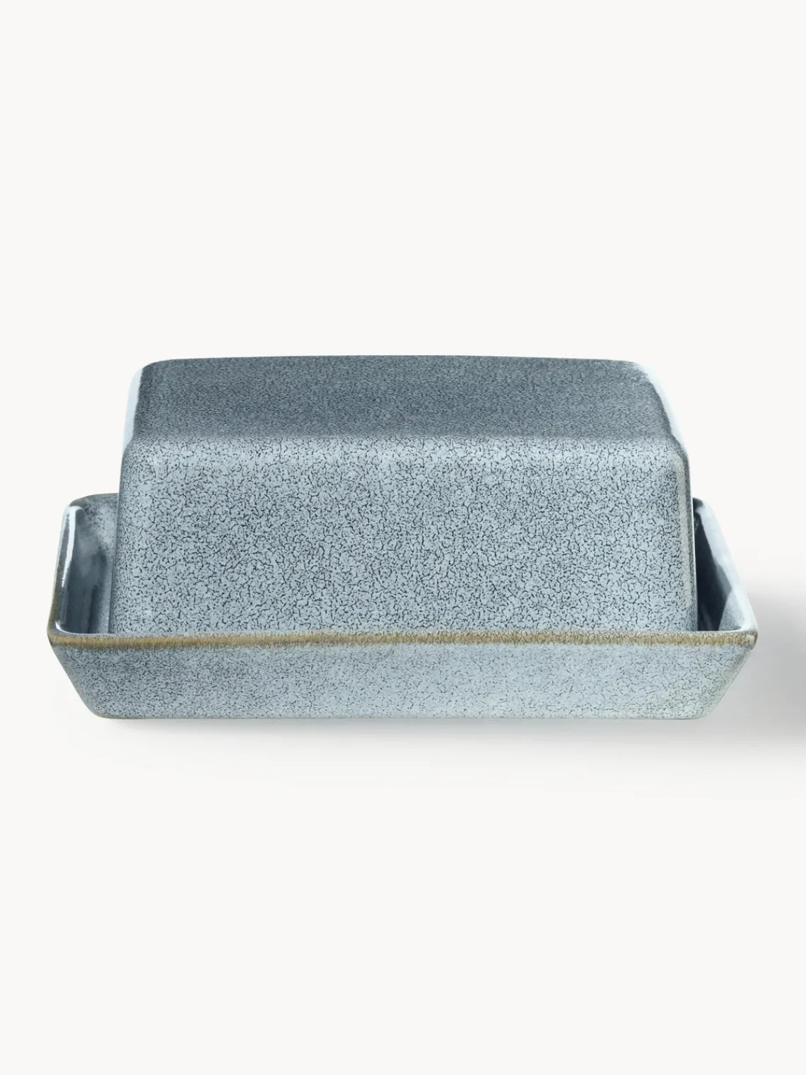 New ASA Selection Beurrier en grès cérame émaillé Saisons Gris-bleu, chiné