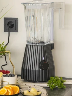 Fashion ALESSI Blender Plissé Noir, mat