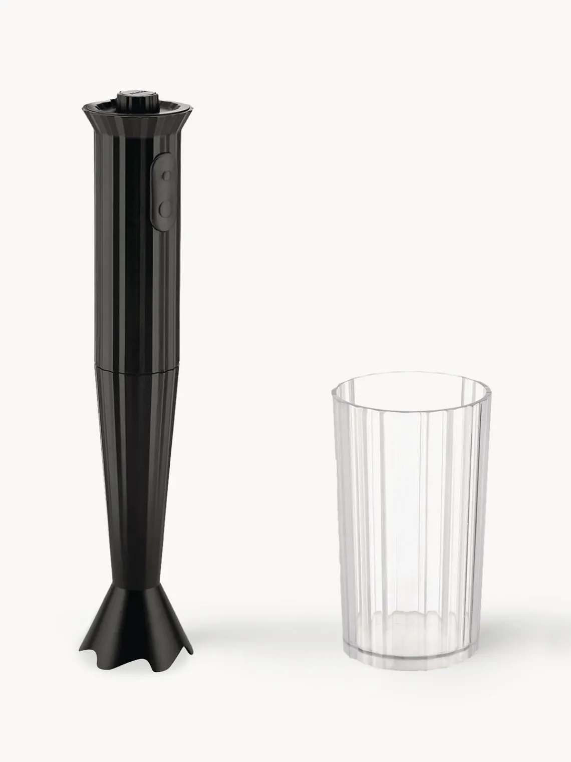 Hot ALESSI Blender plongeant avec récipient Plissé Noir