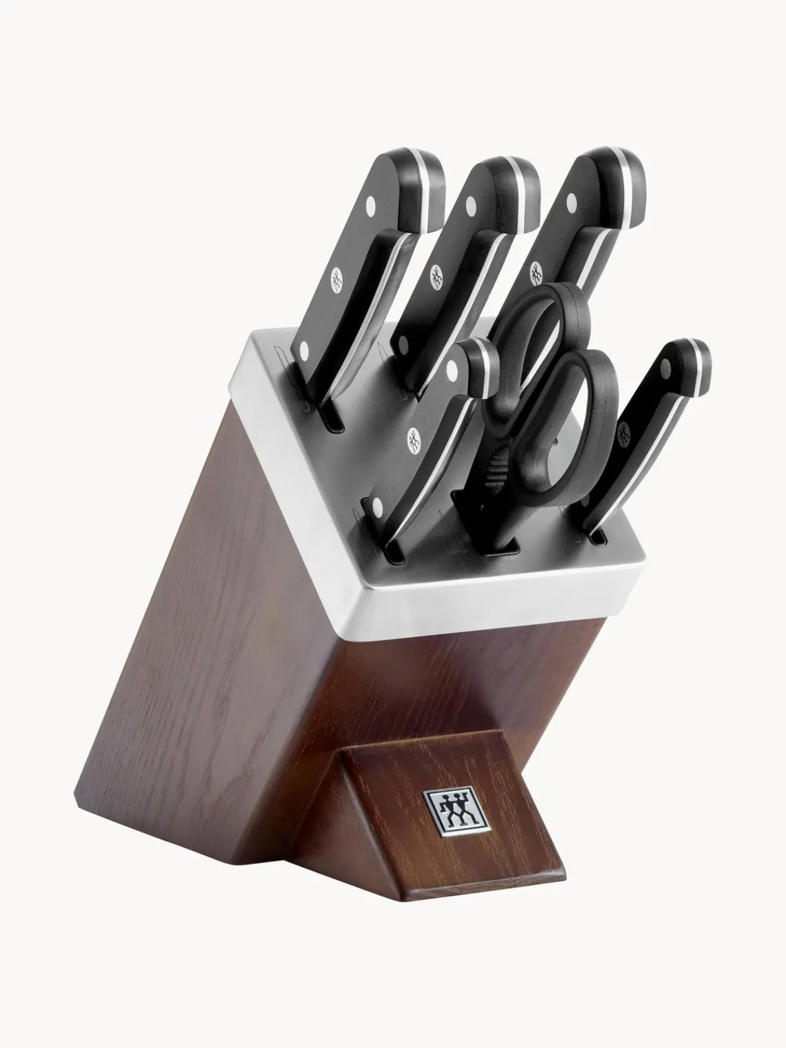Clearance ZWILLING Bloc couteaux auto-affûtant Gourmet, 7 élém. Brun, noir