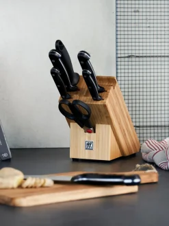 Best ZWILLING Bloc couteaux en bois de bambou Twin Chef, 8 élém.