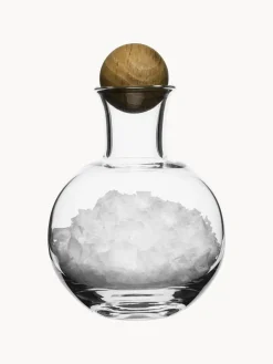 Best Sagaform Bocaux de rangement en verre soufflé bouche avec bouchon en bois Eden, 2 pièces