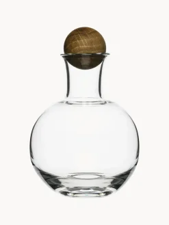Best Sagaform Bocaux de rangement en verre soufflé bouche avec bouchon en bois Eden, 2 pièces
