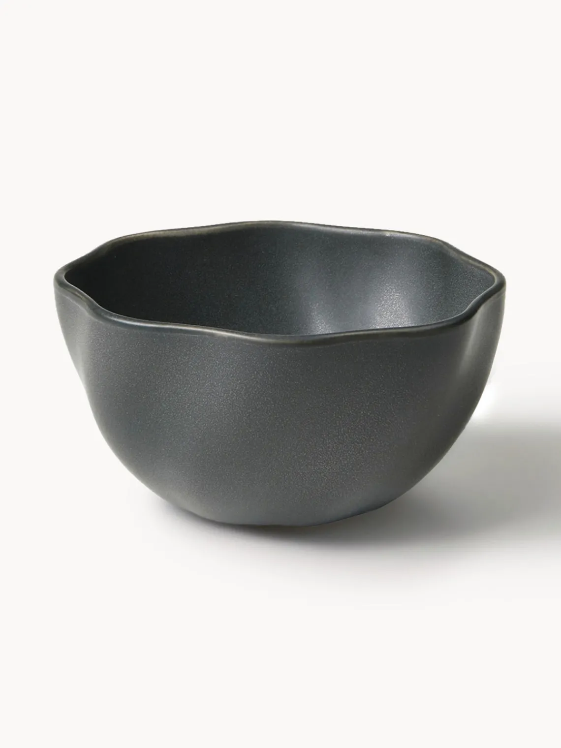 Clearance Broste Copenhagen Bol à céréales fait à la main de forme organique Limfjord, tailles variées Anthracite