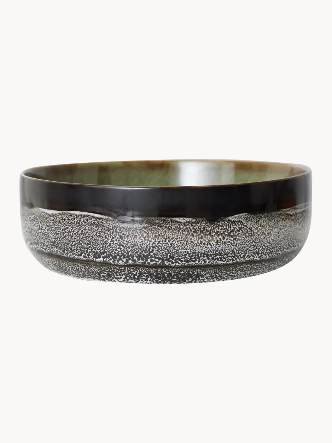Online HKLIVING Bol en céramique émaillée peinte à la main 70's Tons gris