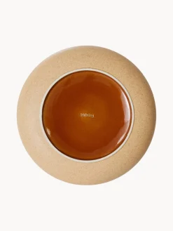 Sale HKLIVING Bol en céramique émaillée peinte à la main 70's Beige, orange