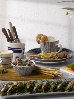 Fashion ROYAL DOULTON Bol en porcelaine Pacific Blue Pointillé