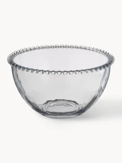 Sale Cote Table Bol en verre avec décor sur le bord Perles
