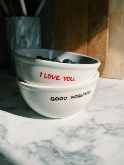 Clearance Anna + Nina Bol peint à la main I Love You Good Morning