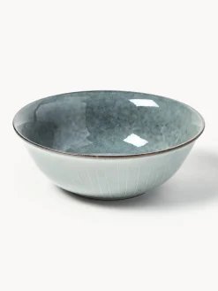 Sale Broste Copenhagen Bol artisanal Nordic Sea, Ø 21 cm Gris-bleu, chiné