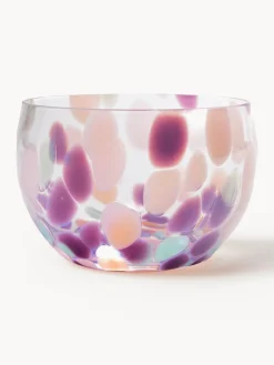 Outlet ANNA VON LIPA Bols à dip artisanaux Tapas, 4 pièces Lilas, pêche, transparent