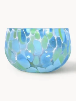 Fashion ANNA VON LIPA Bols à dip artisanaux Tapas, 4 pièces Tons bleus, vert menthe, transparent