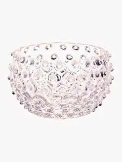 Hot ANNA VON LIPA Bols à snacks soufflés bouche Hobnail, 4 pièces Transparent