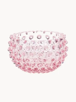 Best ANNA VON LIPA Bols à snacks soufflés bouche Hobnail, 4 pièces Rose pâle, transparent