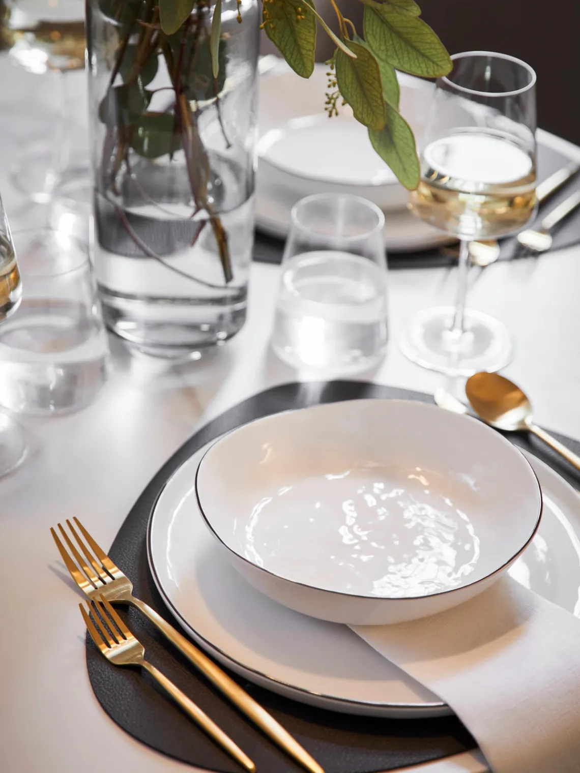 Hot Broste Copenhagen Bols artisanaux en porcelaine Salt, Ø 17 cm, 4 pièces