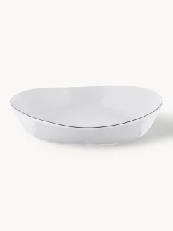 New Broste Copenhagen Bols artisanaux en porcelaine Salt, Ø 20 cm, 2 pièces