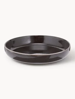 Best Broste Copenhagen Bols artisanaux Nordic Coal, 4 pièces Noir, chiné