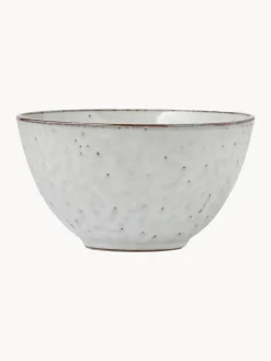 Outlet Broste Copenhagen Bols artisanaux Nordic Sand, 4 pièces Gris clair, chiné