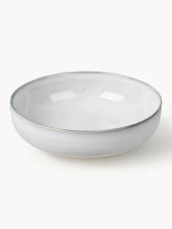 Hot Broste Copenhagen Bols artisanaux Nordic Sand, Ø 17 cm, 4 pièces Gris clair, chiné