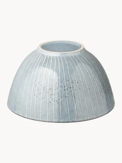 Hot Broste Copenhagen Bols artisanaux Nordic Sea, 4 pièces Gris-bleu, chiné