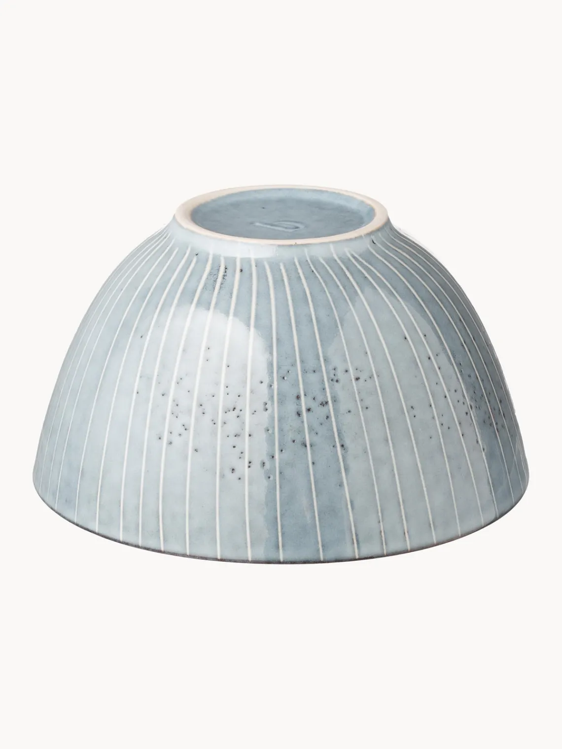 Hot Broste Copenhagen Bols artisanaux Nordic Sea, 4 pièces Gris-bleu, chiné