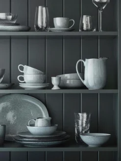 Outlet Broste Copenhagen Bols artisanaux Nordic Sea, Ø 17 cm, 4 pièces Gris-bleu, chiné
